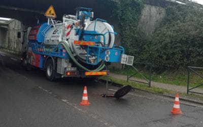 Curage de réseau sur voirie
