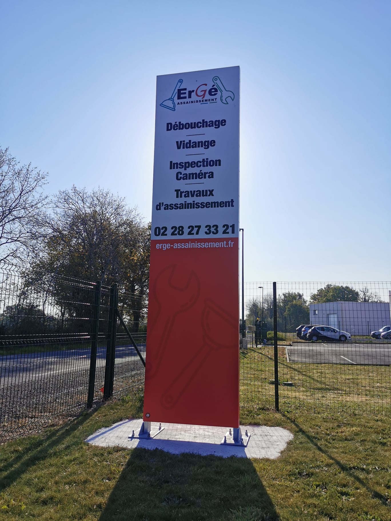 Totem Erge assainissement