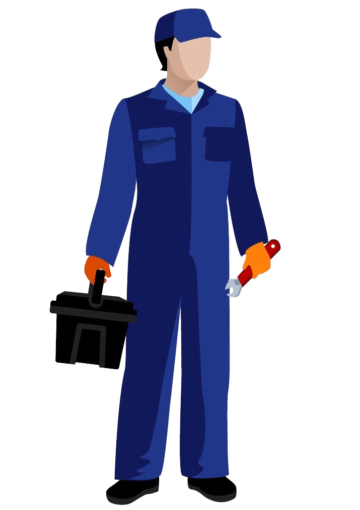 Plombier avec équipement