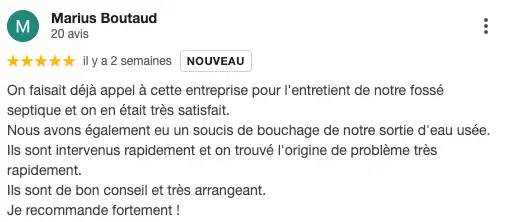 Avis gmb ergé débouchage 3<br />
