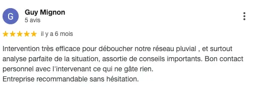 Avis gmb ergé débouchage 4